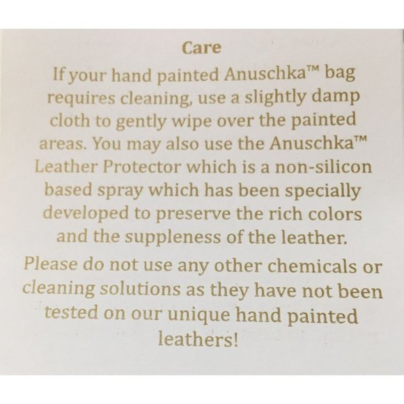 Anuschka NEVER USED Handpainted Leather Shoulder Bag Tassel Butterfly - Picture 12 of 12